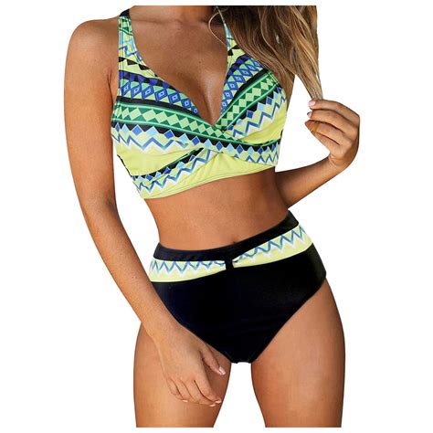 Women S New Split Body Swimsuit With Underwire Bra Swimsuit Bikini Sexy Border Sunflower Bikini