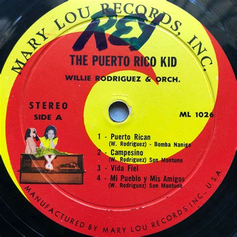 popsike.com - Willie Rodriguez The Puerto Rico Kid Salsa MARY LOU ML