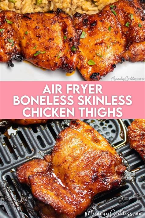 Air Fryer Chicken Crispy Skin In 2024 Air Fryer Recipes Chicken Thighs Air Fryer Recipes