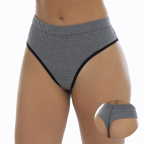 Kit Calcinhas Cintura Alta Fio Duplo Algod O Lingerie Click Mais Bonita Calcinha