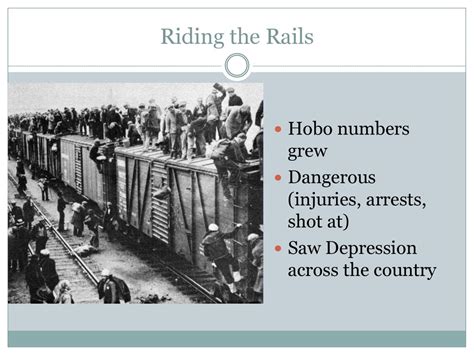 Great Depression Riding The Rails