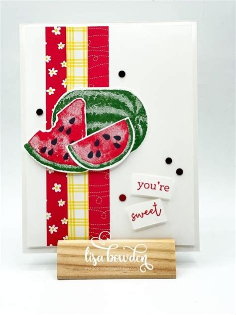 You Re Sweet With The Watercolor Melon Stamp Set Made To Create