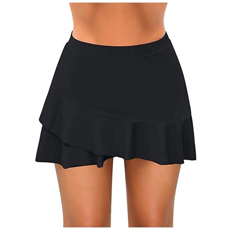 Niewtr Swim Skirts For Women Flattering Sporty Bikini Bottoms Split
