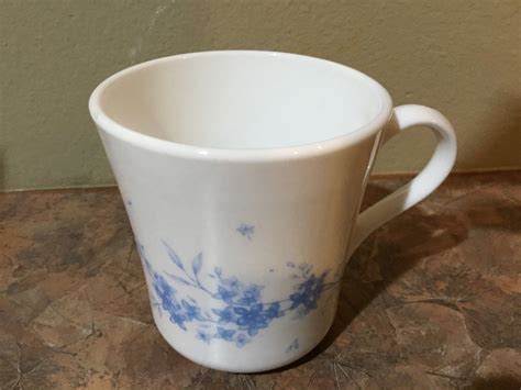 Corelle Vintage Flat Cup Celestial Blue Corelle By Etsy
