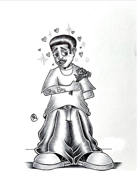 Chicano Drawing Chicano Drawings Chicano Boy Drawing