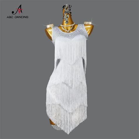 roupa infantil vestido franja feminino feminina baile saia de vestidos festa longo dança latina