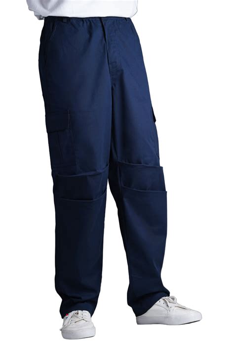 Signature Navy Blue Cargo Pants