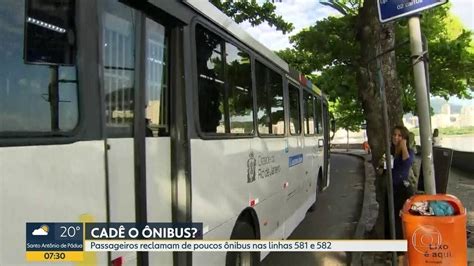 Vídeo Passageiros Reclamam De Falta De ônibus Nas Linhas 581 E 582