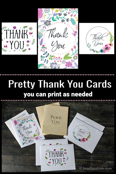 Free Printable Thank You Cards | Hearth and Vine