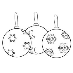 Christmas Colorful Baubles Coloring Page for Kids - Free Christmas ...