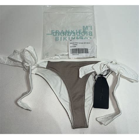 Frankies Swim Nwt Frankies Bikinis X Sydney Sweeney Harlow Eyelet Bikini Bottom Medium