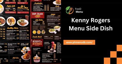 Kenny Rogers Menu Side Dish Updates In Fillipino