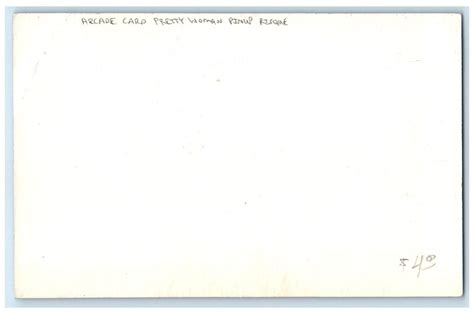 Pretty Woman Arcade Card Pin Up Risque Nude C Unposted Antique Asia Middle East Oman