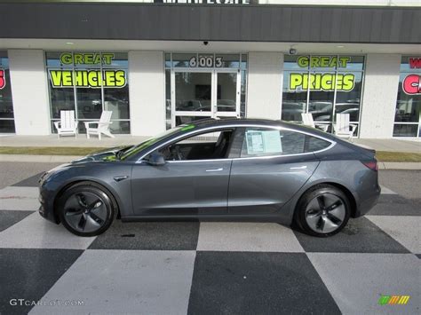 2018 Midnight Silver Metallic Tesla Model 3 Long Range 136342116 Photo