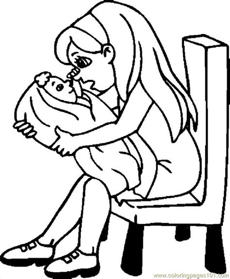 Free Baby Girl Coloring Pages To Print Download Free Baby Girl