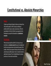 Assessment 05 02 Constitutional Versus Absolute Monarchies Pptx