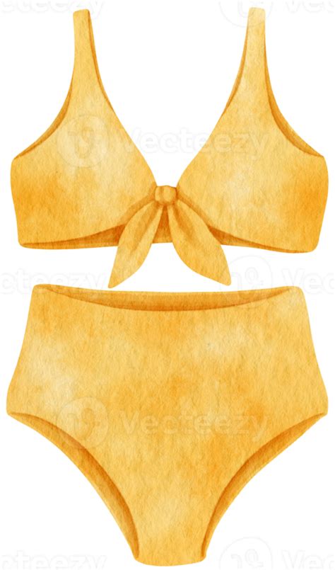 lindo bikini traje de baño acuarela ilustración 9695131 PNG