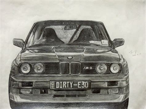 Bmw e36 Car Sketch