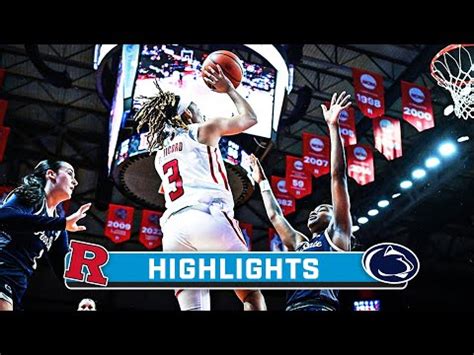 Penn State At Rutgers Highlights Big Ten Women S Basketball Jan