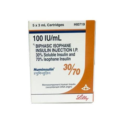 Huminsulin Human Insulinsoluble Insulin Insulin Isophanenph 3070