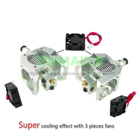 Newest E D V All Metal Hot End Extruder Super Thermal Dissipation Effect With Pcs