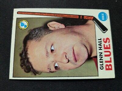 Topps Hockey Card Glenn Hall Hof St Louis Blues Ex