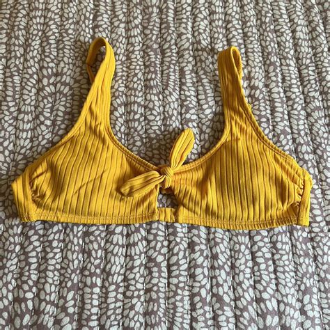 Yellow Xhilaration Bikini Top Size Large Depop