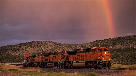 Hd Bnsf Trains In Arizona Monsoon Storms Part Of Youtube