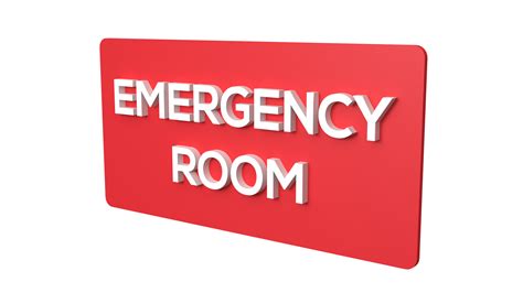 Emergency Room Emergency Room Signage