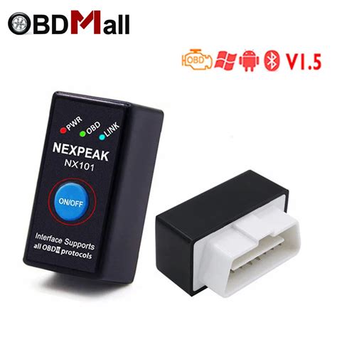 2018 New ODB2 EML327 OBD 2 Bluetooth Adapter Diagnostic scanner V 1.5 ...
