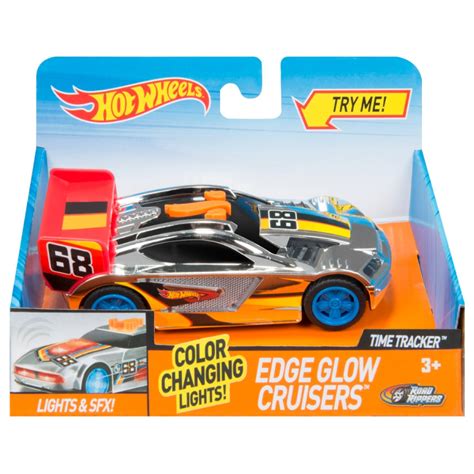 Hot Wheels Edge Glow Cruiser Time Tracker With Light Sounds Toys Casey S Toys