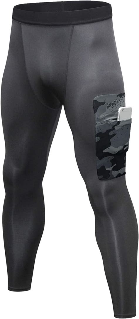 Yeaqing Cal A Legging Esportiva Masculina De Compress O Para Corrida