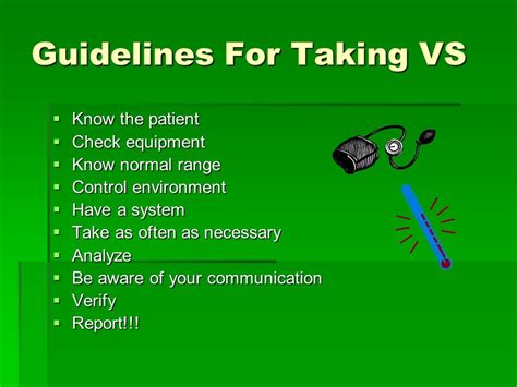 Taking Vital Signs