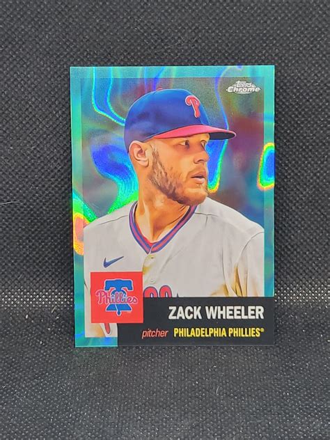 Topps Chrome Platinum Zack Wheeler Aqua Lave