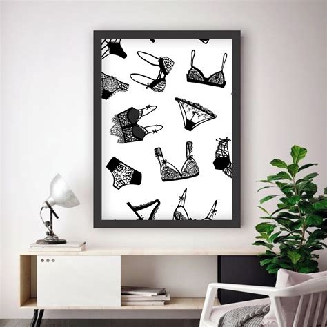 Quadro X Lingerie Moldura Preta Elo Produtos Especiais