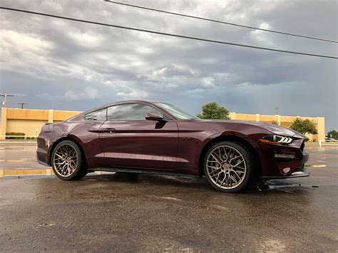 2018 Ford Mustang Gt S550 Royal Crimson With Bronze Niche Gamma M191