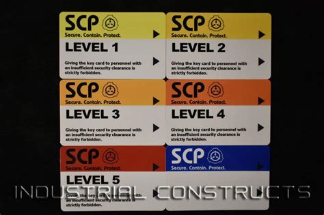 Scp Foundation Secure Access Id Cards Containment Breach Etsy Uk