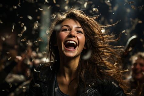 Premium Photo Women Winning Money Prize