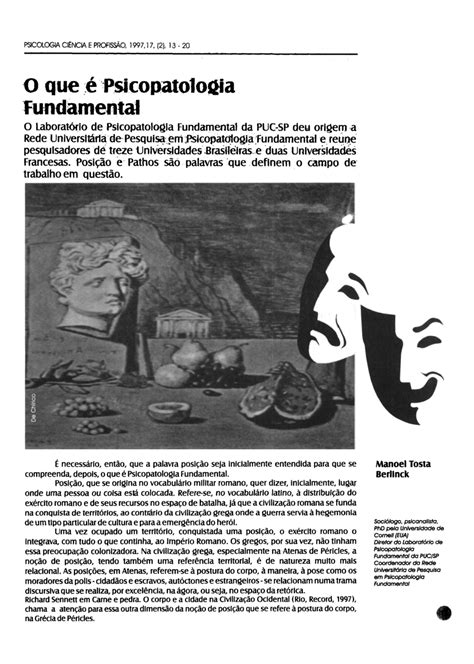 O Que É Psicopatologia - (PDF) O que é Psicopatologia Fundamental