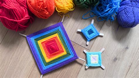 weave  gods eye craft  kids happy toddler playtime