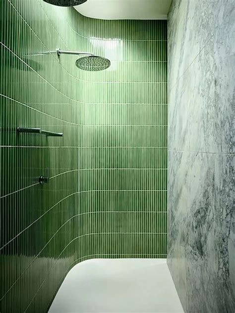 33 Inspiring Green Floor Tile Ideas Housedcr Bathroom Design Trends Bathroom Shower Walls