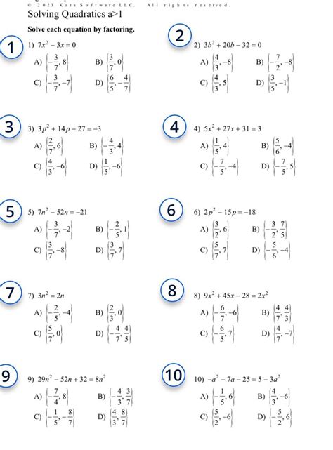 Answered 1 2023 Kuta Software Llc All Rights Reserved Solving