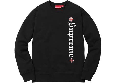 Black Supreme Independent Fuck The Rest Crewneck Sweatshirt StockX News
