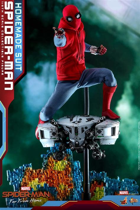 Hot Toys MMS552 Spider Man Far From Home Spider Man Homemade Suit Version AcareToys
