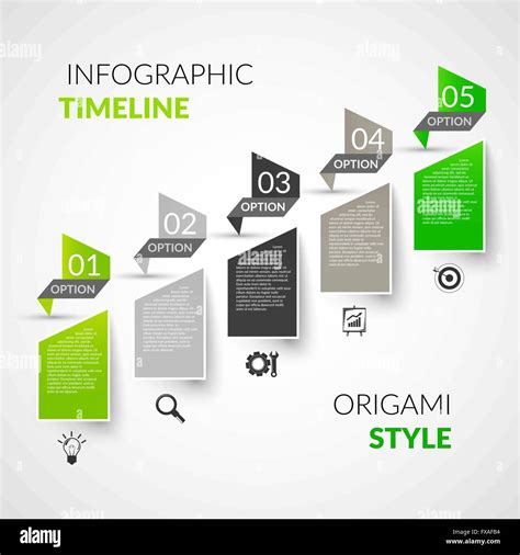 Paper Timeline Infographics Stock Vector Image And Art Alamy