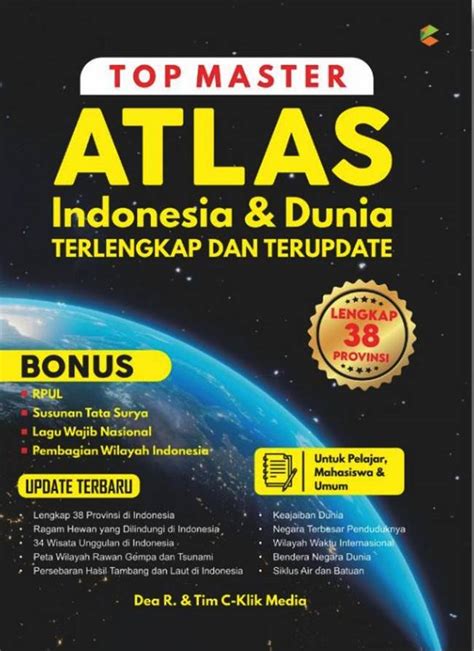 jual buku top master atlas indonesia dunia karya dea  tim  klik
