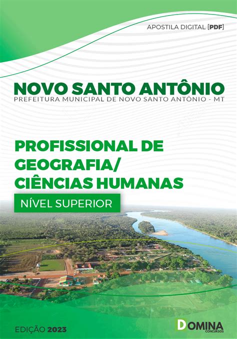 Apostila Pref Santo Ant Nio Mt Prof Geografia Ci Ncias Humanas