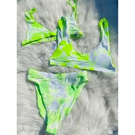 Dippin Daisy S Swim Dippin Daisys Neon Pcs Bikini Set Poshmark