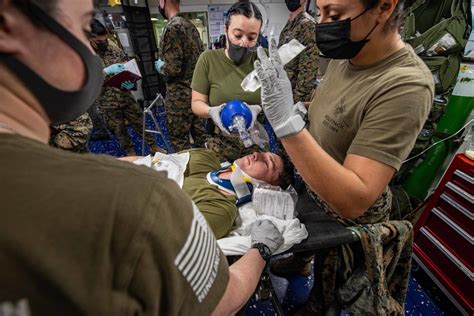 Dvids Images Uss America Conducts A Mass Casualty Drill Image 4 Of 8