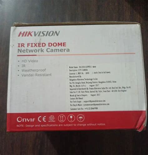 HIKVISION 2MP IR Dome Camera DS-2CD2122FWD-I at Rs 3499 | Cctv Camera ...